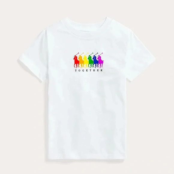 Ralph Lauren 24 Months Pride Jersey Cotton Tee - Picture 1 of 5